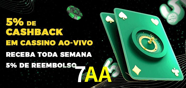 Promoções do cassino ao Vivo 7AA